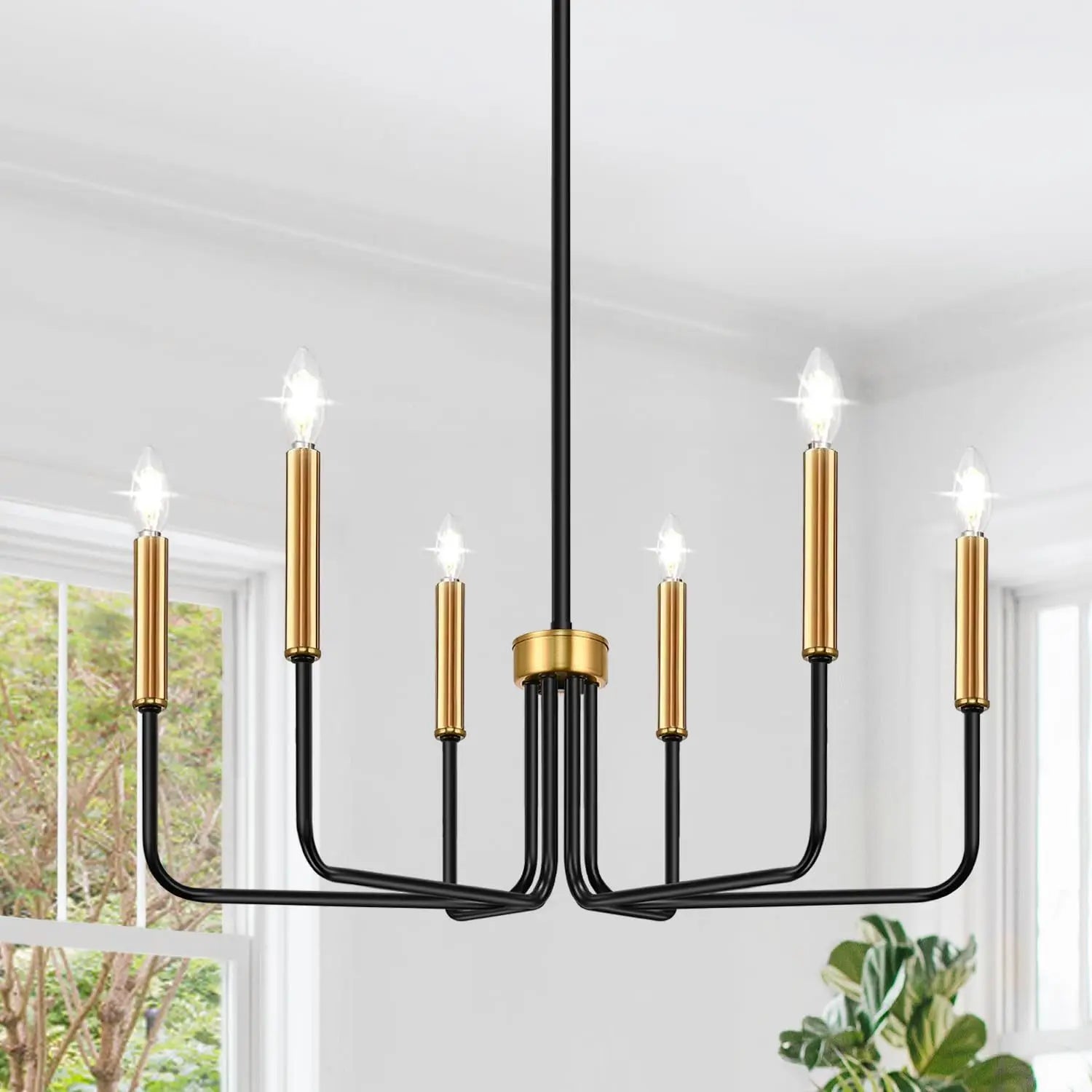 Retro Loft Candle Chandeliers Light Simple Iron Chandelier Pendant
