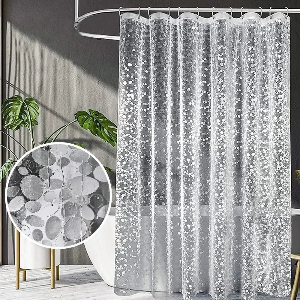 Bathroom Shower Curtain Transparent Lining Waterproof Bathtub Bathing