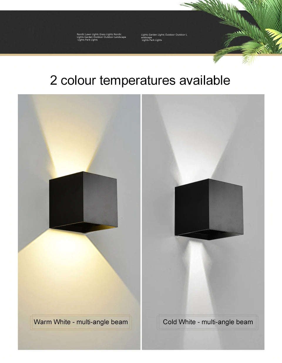 7W LED Wall Lamp, Waterproof, Indoor and Outdoor