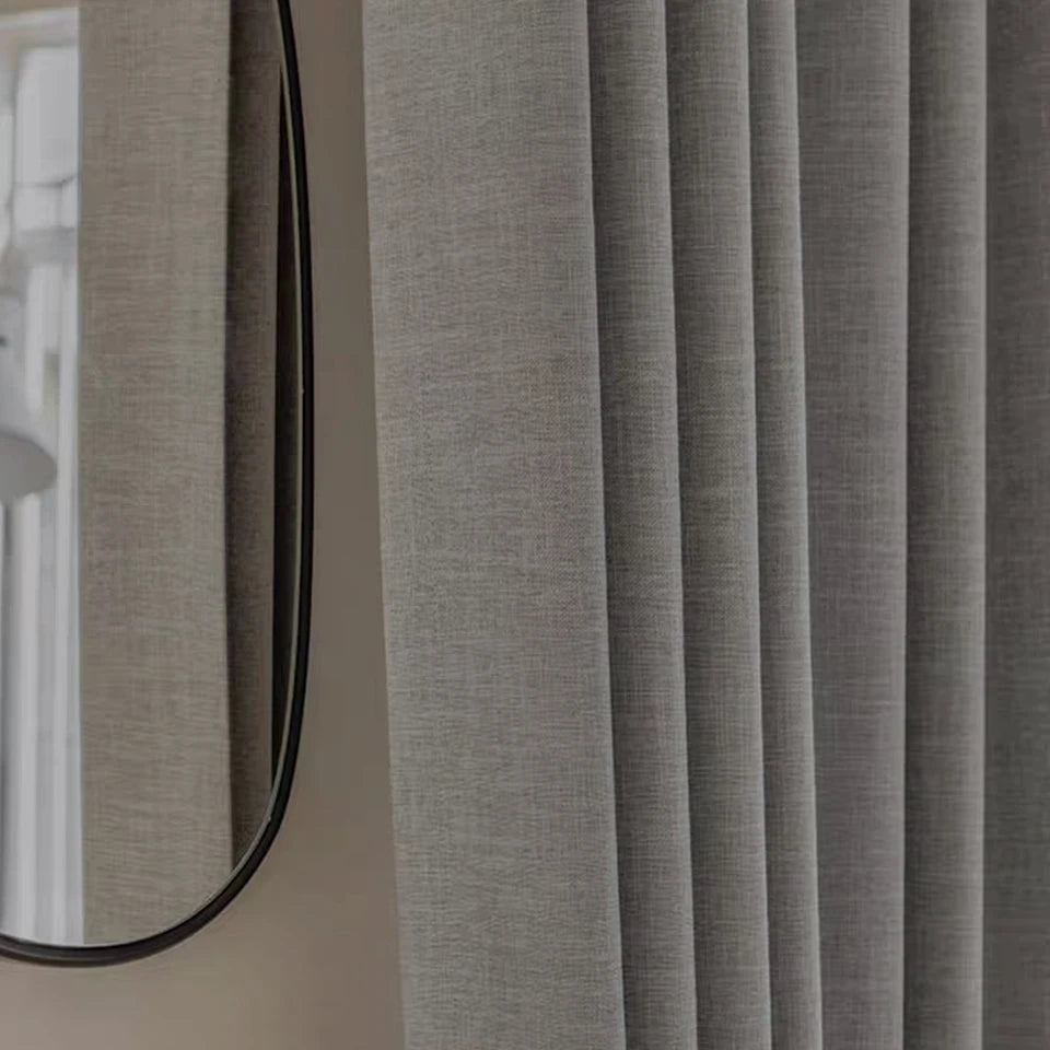Linen Blackout Curtain Panel
