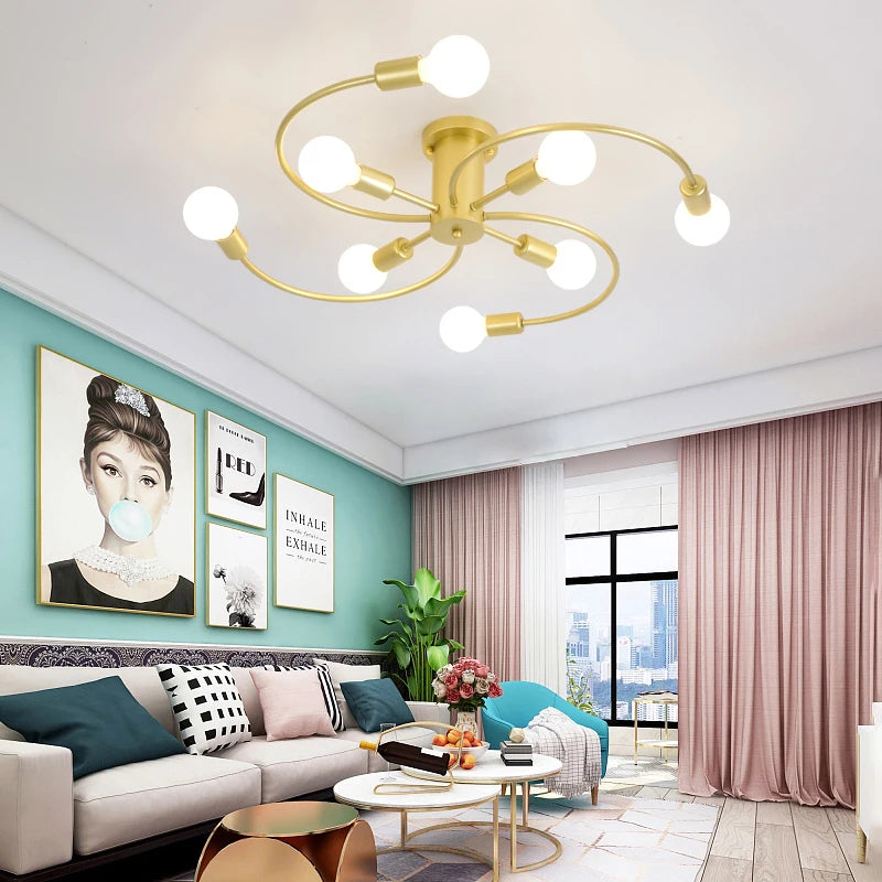 Modern Iron Ceiling Chandelier