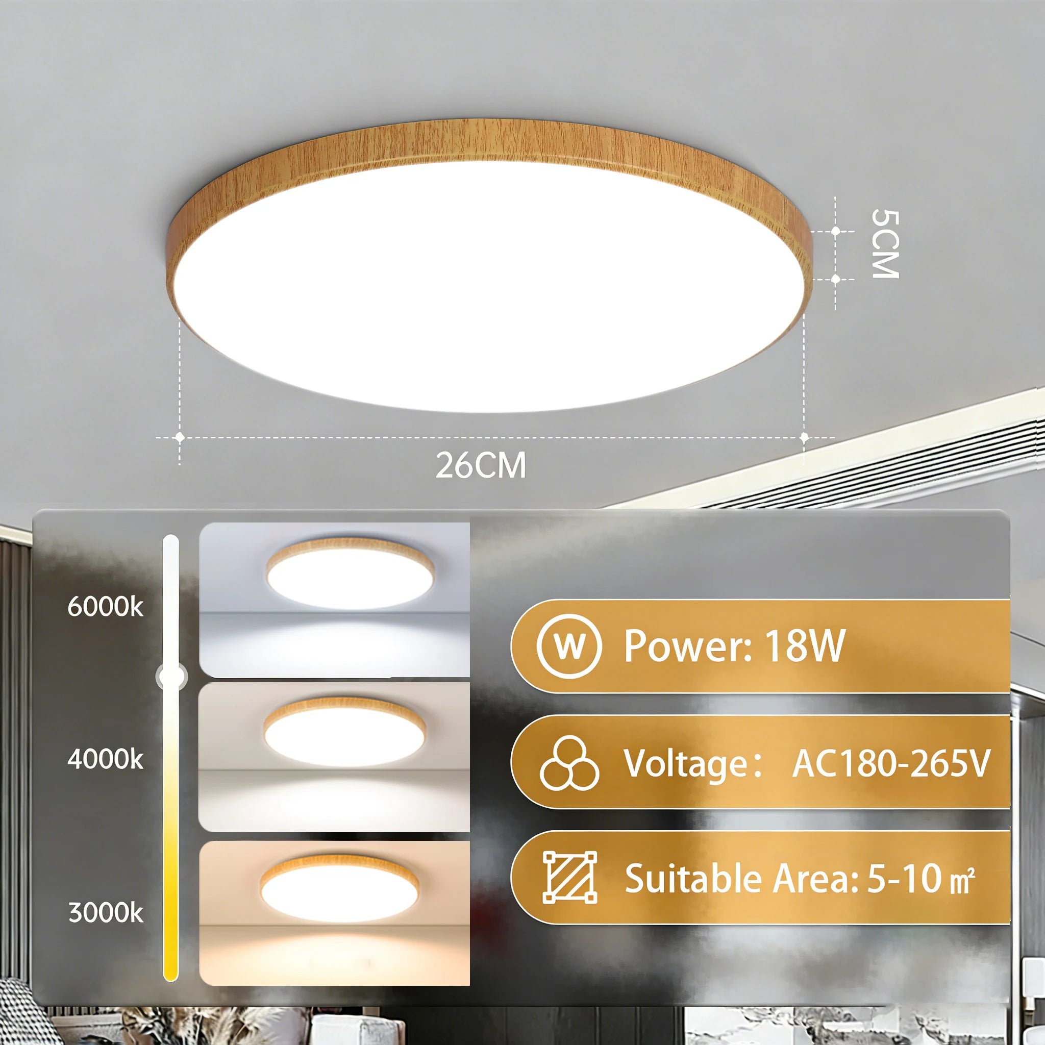 Slim Panel Modern Ceiling Chandelier