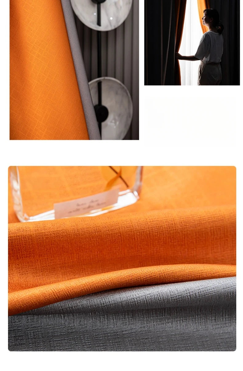 Modern Thermal Insulated Noise Reducing 100% Blackout Curtains