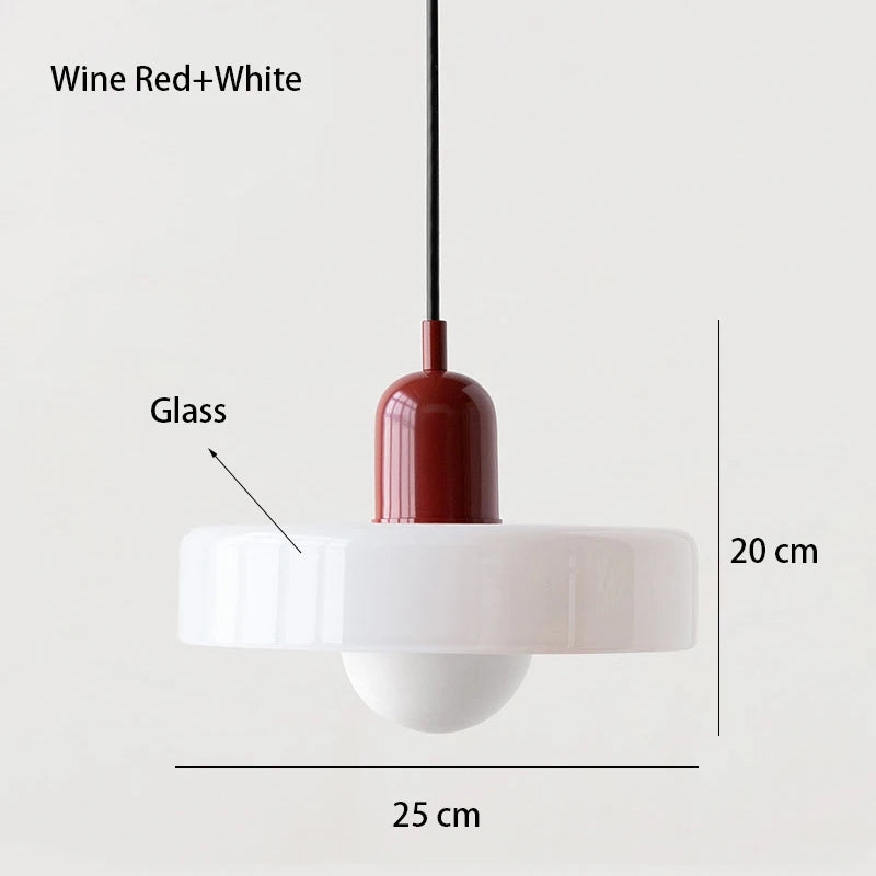 Nordic Retro Glass Chandelier Living Room Dining Room Bedroom