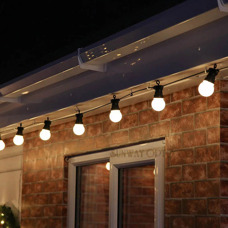Outdoor Camp Lights Bulbs 23M G50 Waterproof Garland String LED Fairy Lights Tent Decoration Christmas Party Wedding ornament