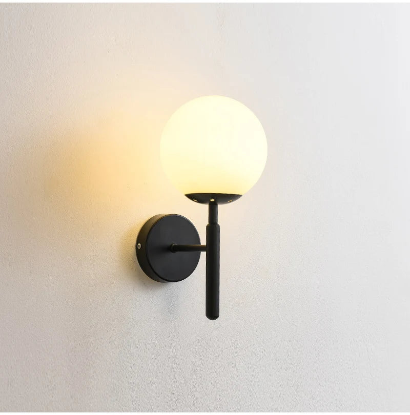 Globe Shade Bedside Wall Lamp