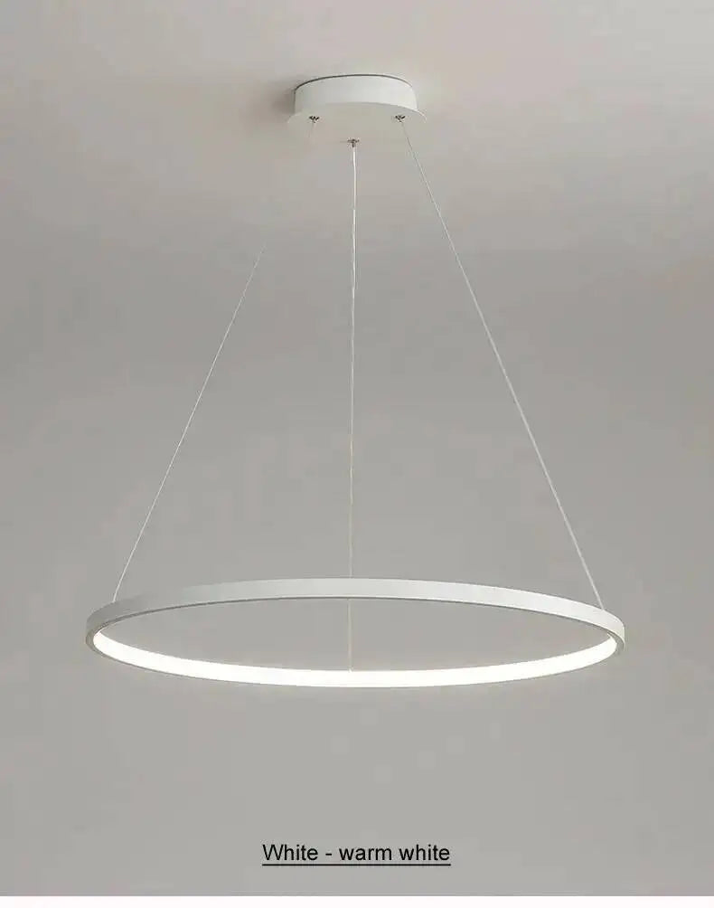Nordic Aluminium Ring Chandelier
