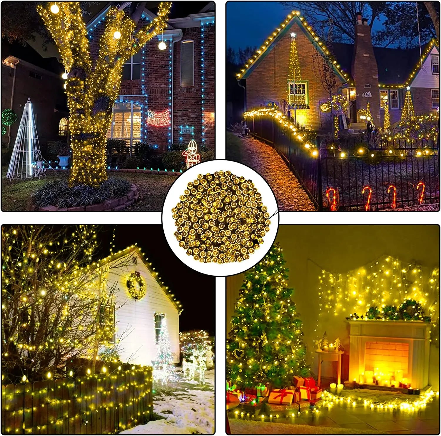 Solar Garden String Lights 8 Modes