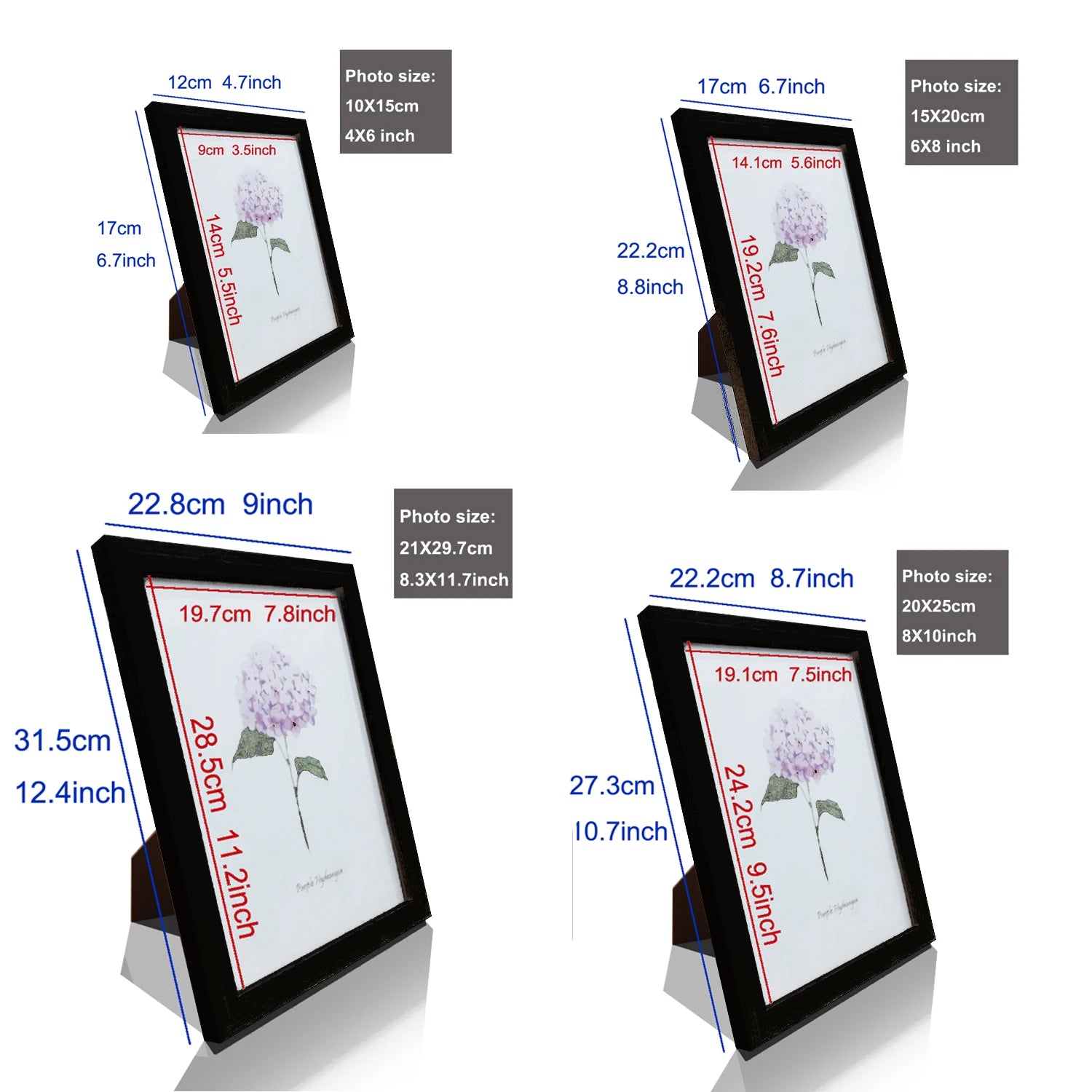 Wooden Photo Frames For Picture Wall 10X15 15X20 20X25