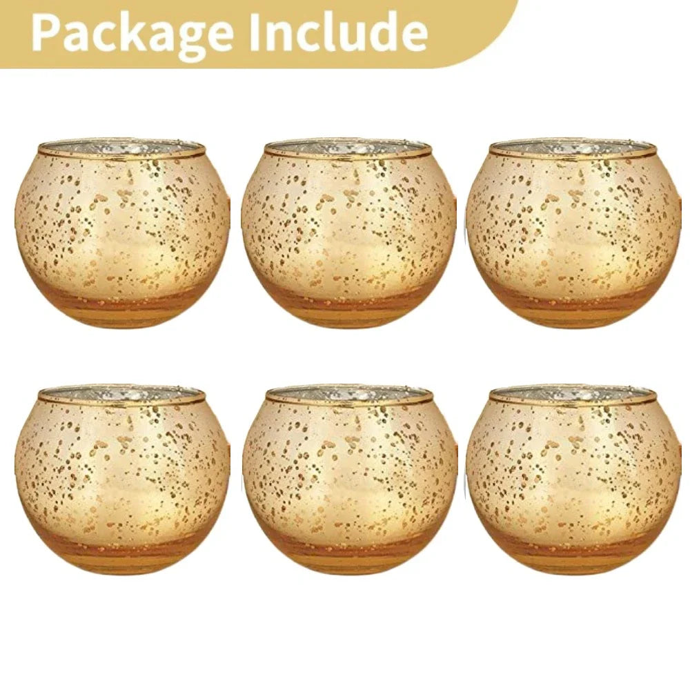 Mercury Glass Votive Candle Holders
