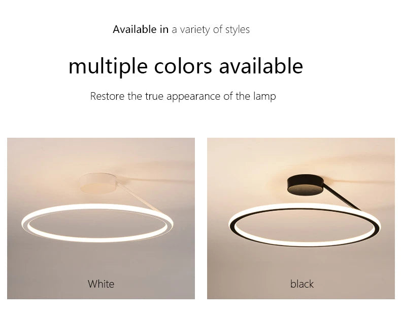 Simple Round Ring Ceiling Chandelier