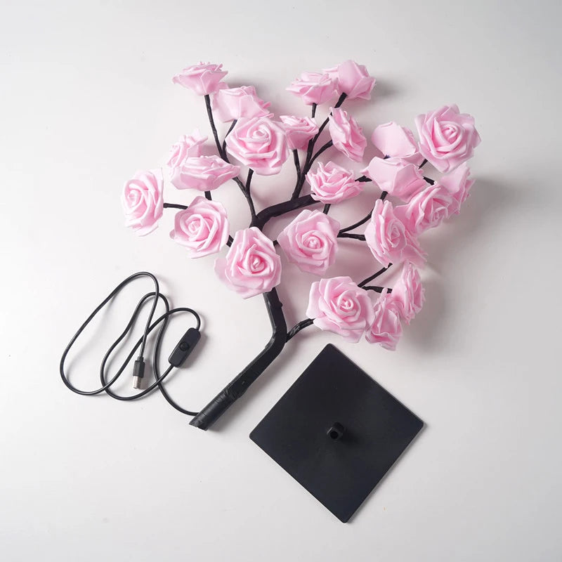 LED Rose Tree Night Light