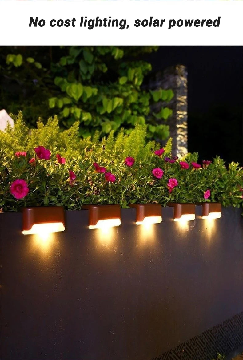 1/4/8/12/pcs Solar LED Lights Outdoor Garden Light Deck Lamp Solar
