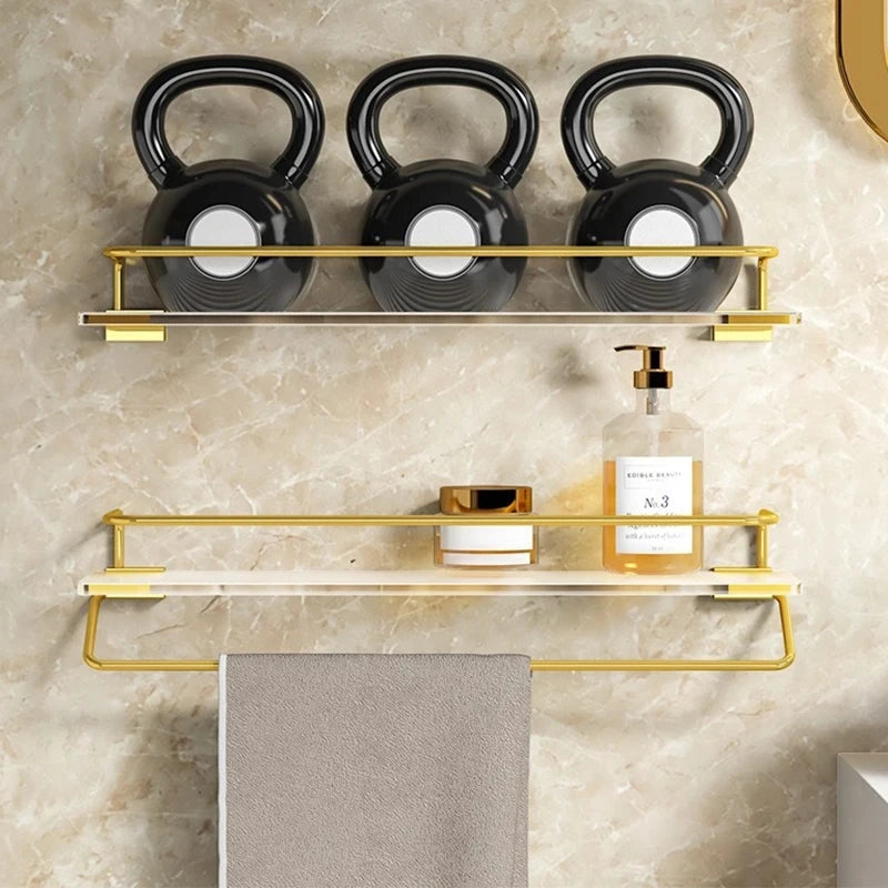 Punch-free Acrylic Bathroom Shelf