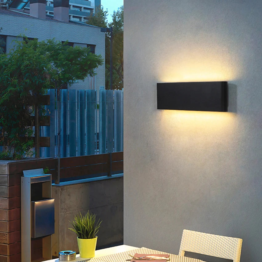 LED Outdoor Waterproof IP65 Wall Light Porch Garden Wall Lamp & Indoor