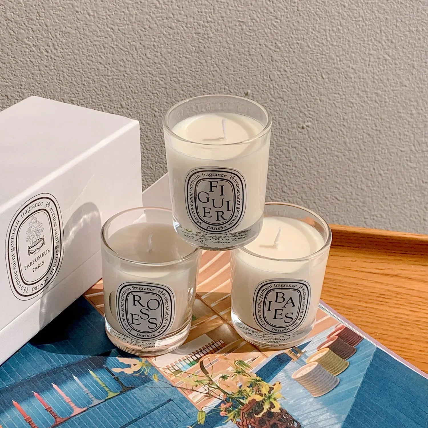 Aromatherapy Candle Natural Plant Scented Candles French Fragrance