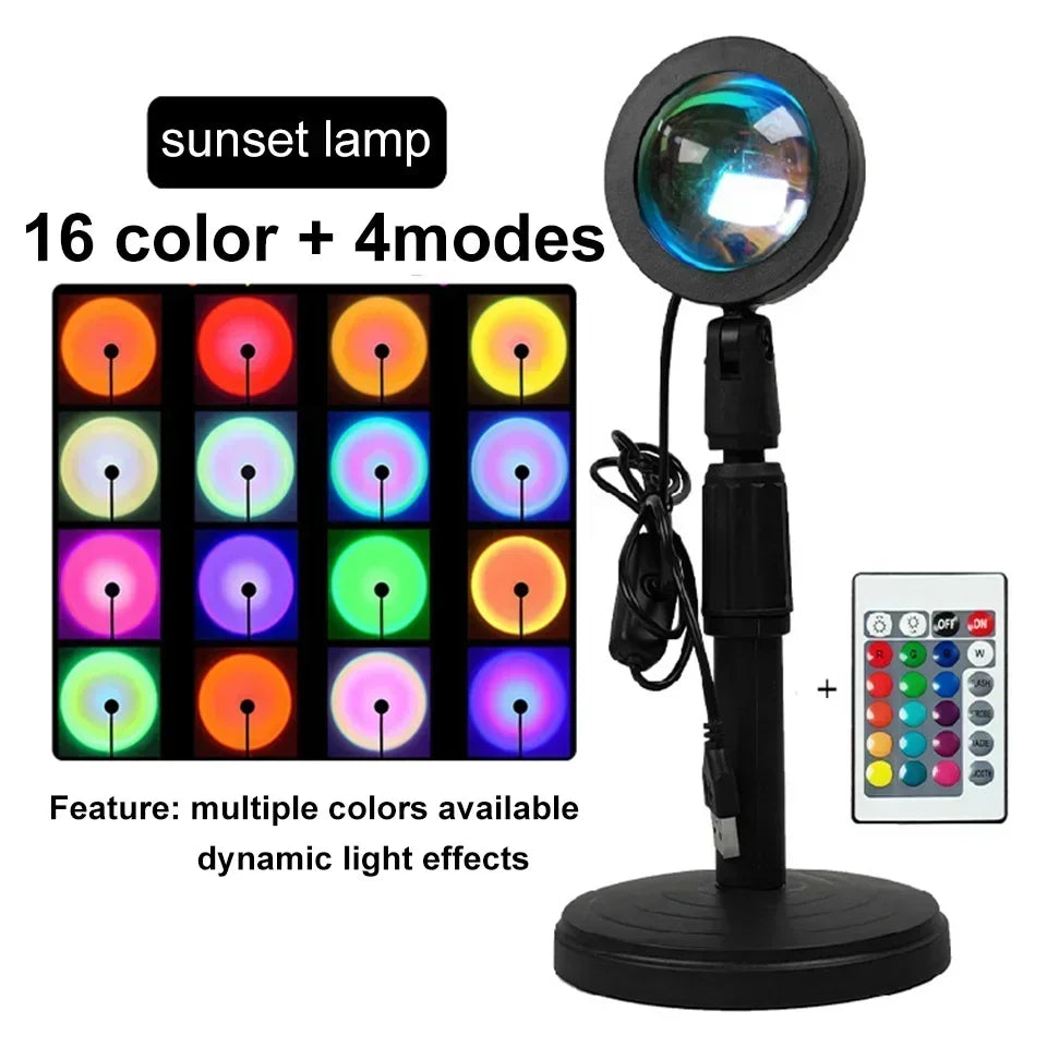 LED Sunset USB Party Projector