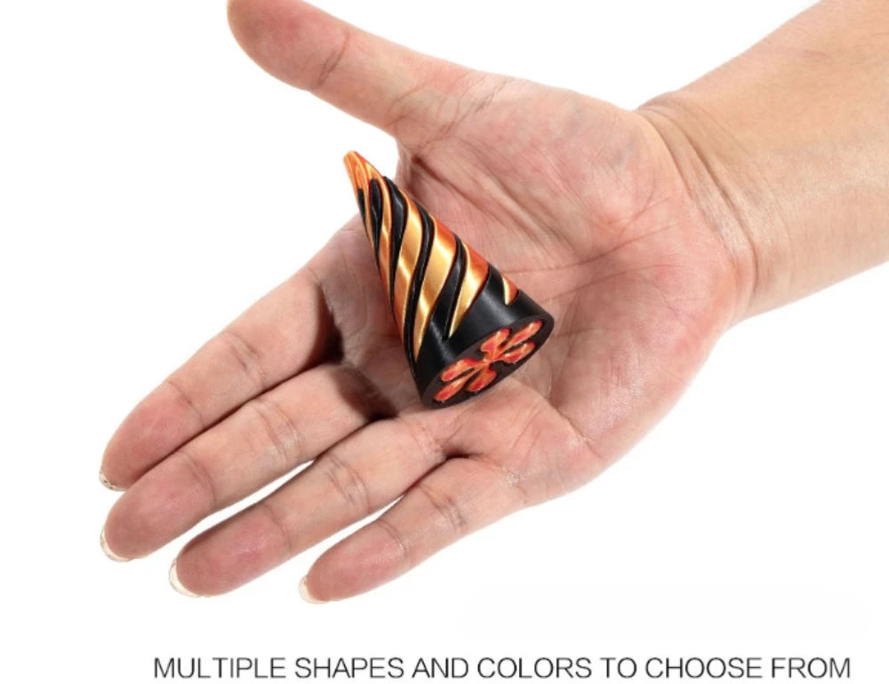3D Printed Helix Screw Rotating Toys Stress Reducing Tool Pyramid
