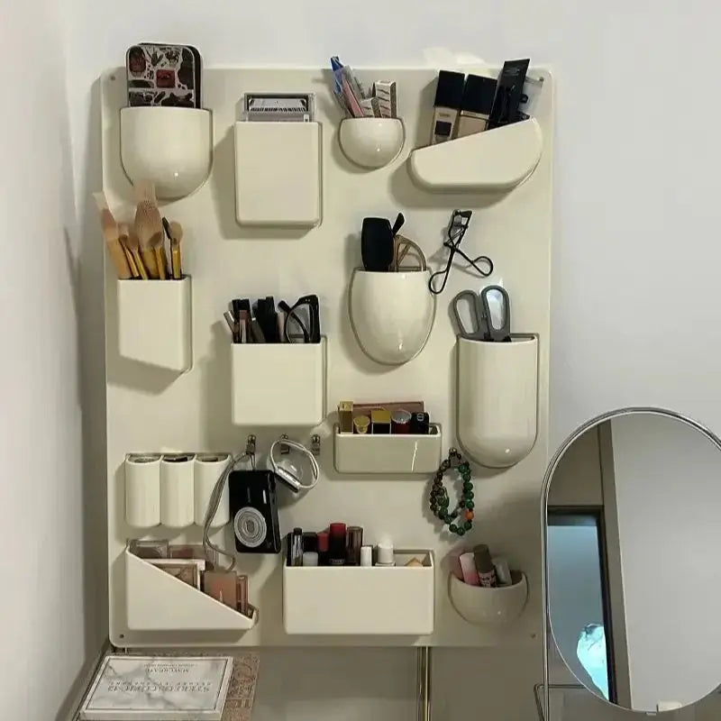 Wall Mounted Storage Rack with Hooks