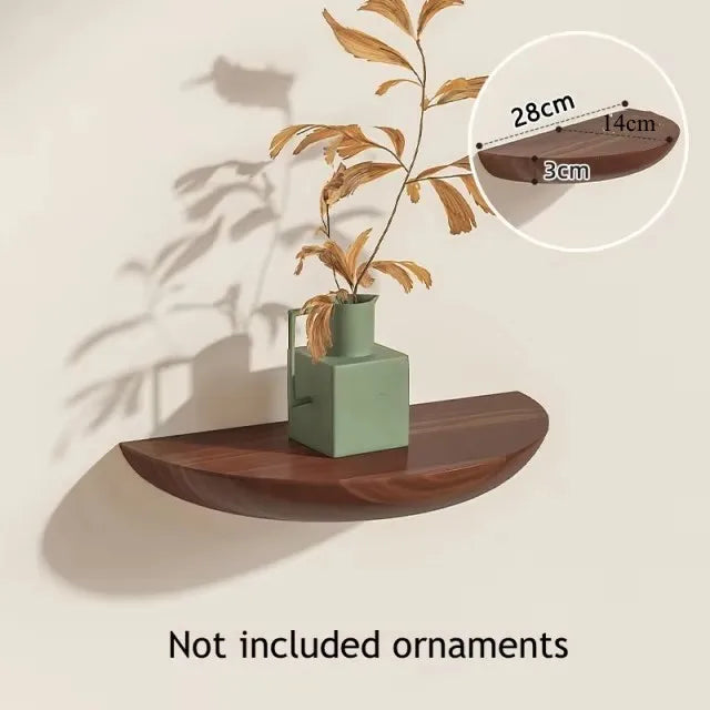 Half Round Floating Wall Shelf