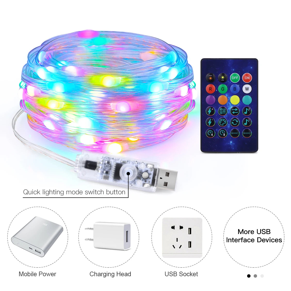 Bluetooth RGBIC Dreamcolor Fairy Lights