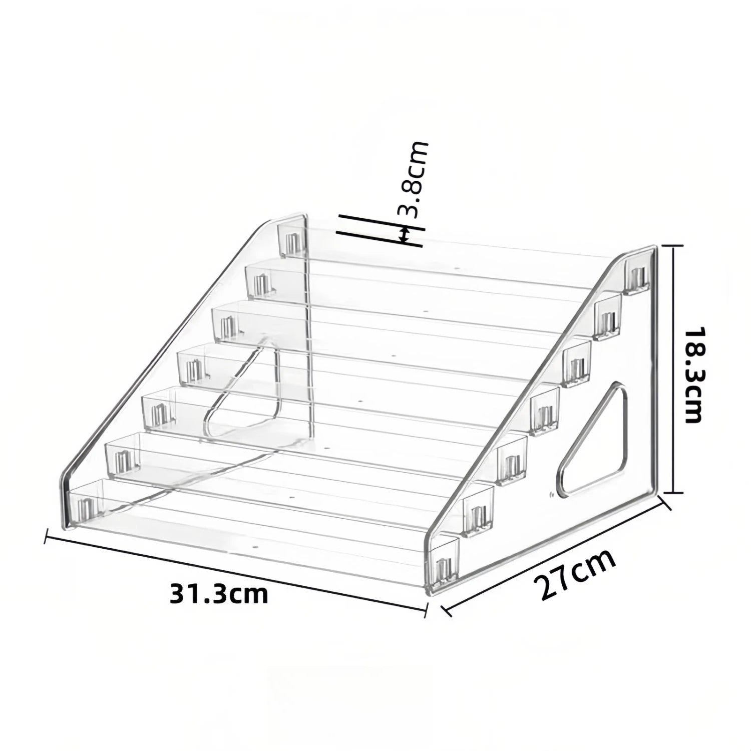 Clear Acrylic Ladder Display Shelf