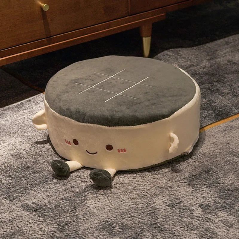 Cartoon Cute Seat Cushion Office Chair Cushion Family Bedroom Window Tatami Floor Cushion Round Thickened Soft Child Car Mat