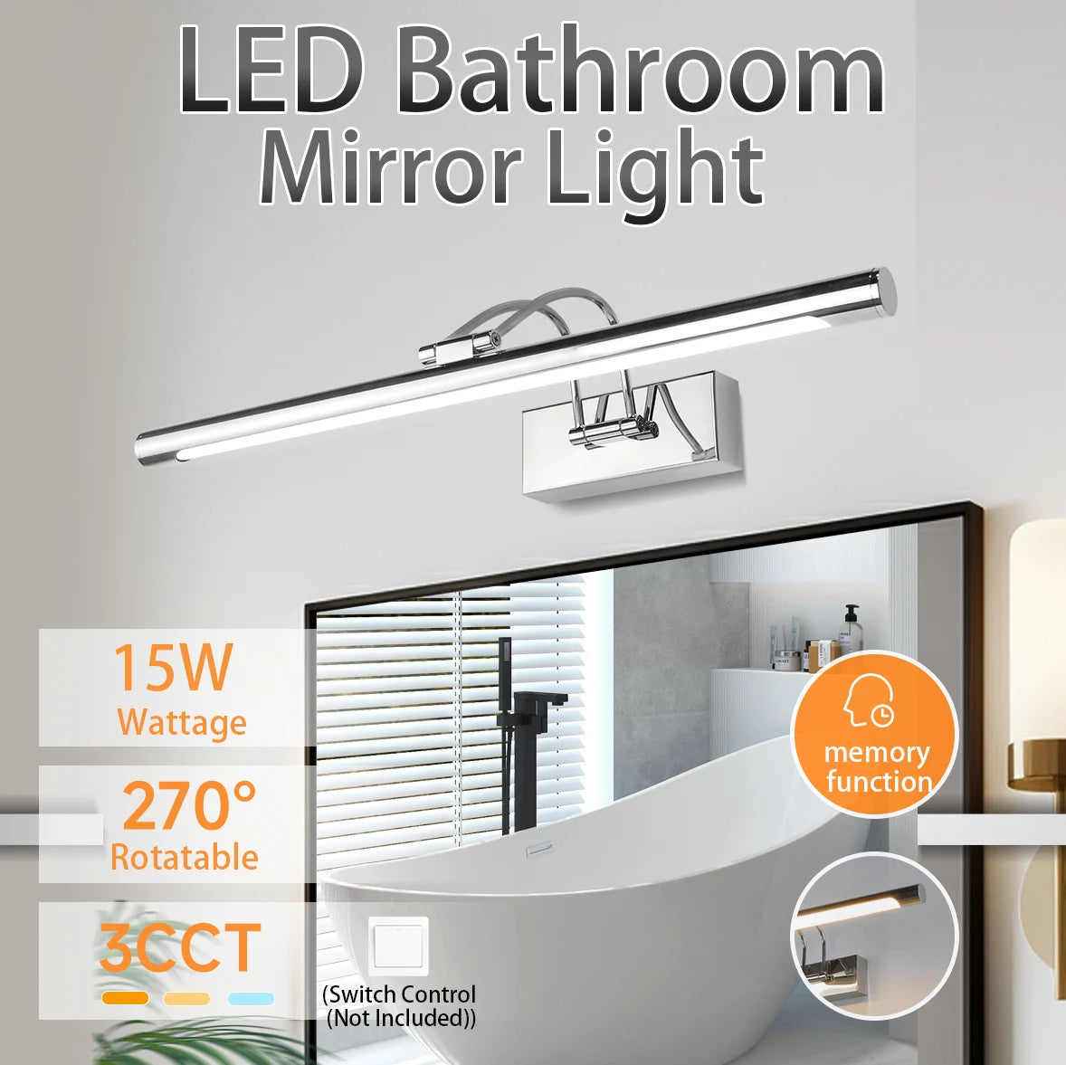 Tricolor Memory Mirror Light