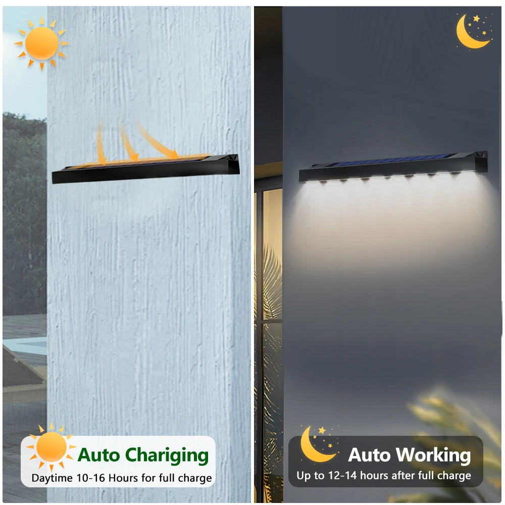 Solar Powered LED Fence Lights