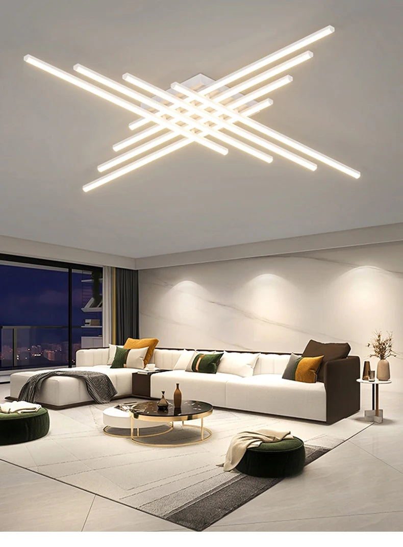 Geometric Black Ceiling Chandelier