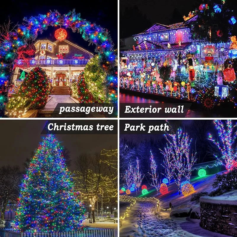 Solar Garden String Lights 8 Modes