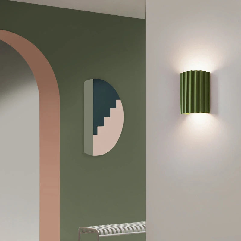 Nordic Resin Bedside Wall Lamp