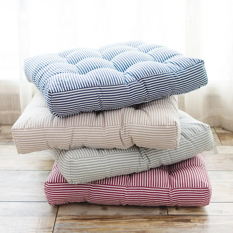Oversized Floor Seat Pillow Cotton Linen Chair Cushions Meditation Yoga Thickened Square Windows Pad for Adults Seating Pillows