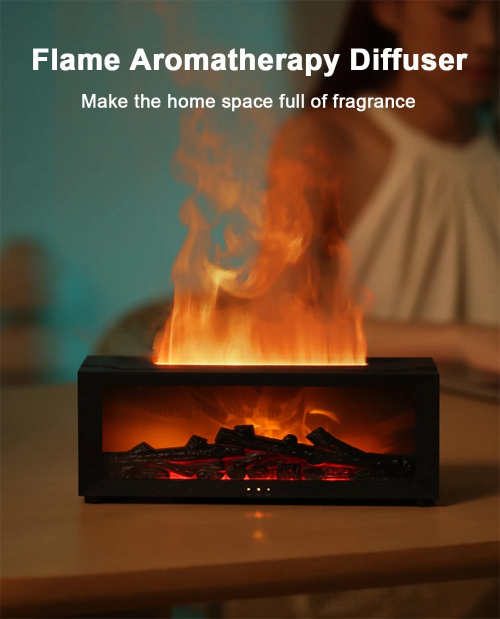 Air Humidifier Essential Oils Humidifiers Home Aroma Humidifier Flame