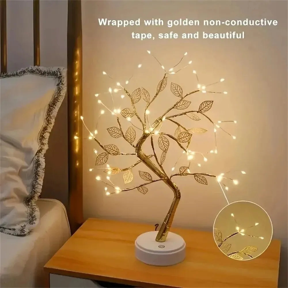 LED Rose Leaf Tree Lamp