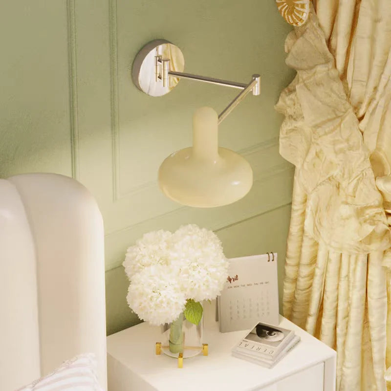 Nordic Modern Retractable Rotatable Swinging Retractable Wall Lamp