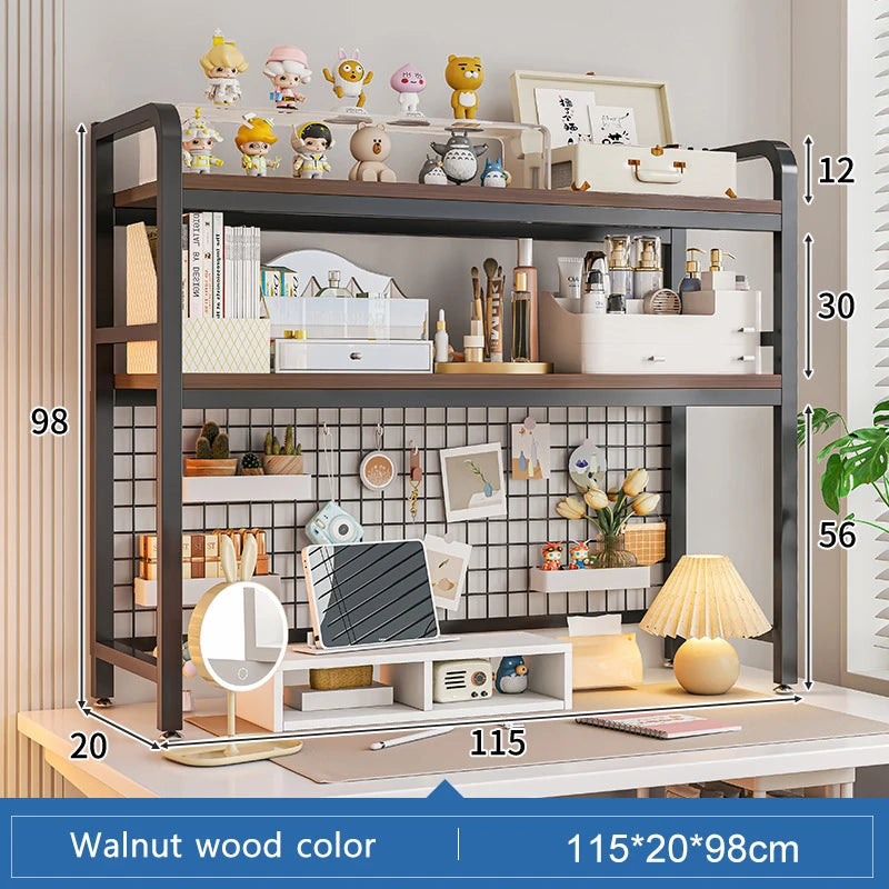 Grid Bookshelf Desktop Storage Rack