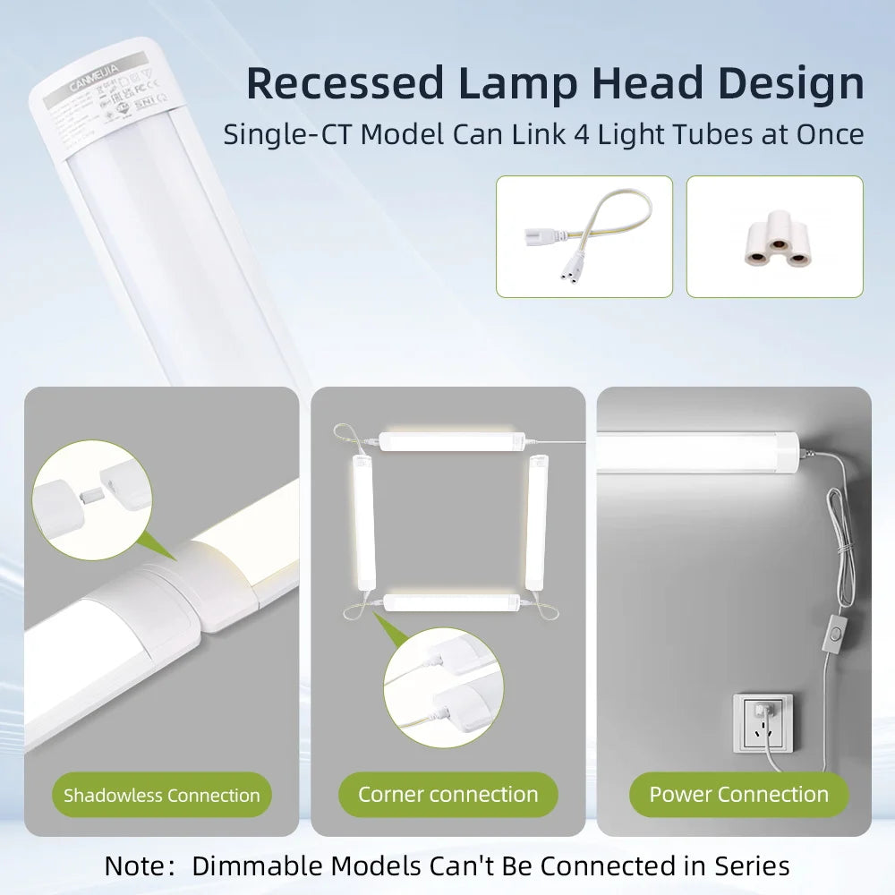LED Tube Mirror Vanity Light