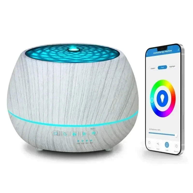 Smart WiFi Humidifier Aromatherapy Essential Oil Diffuser 500mL 7 Color