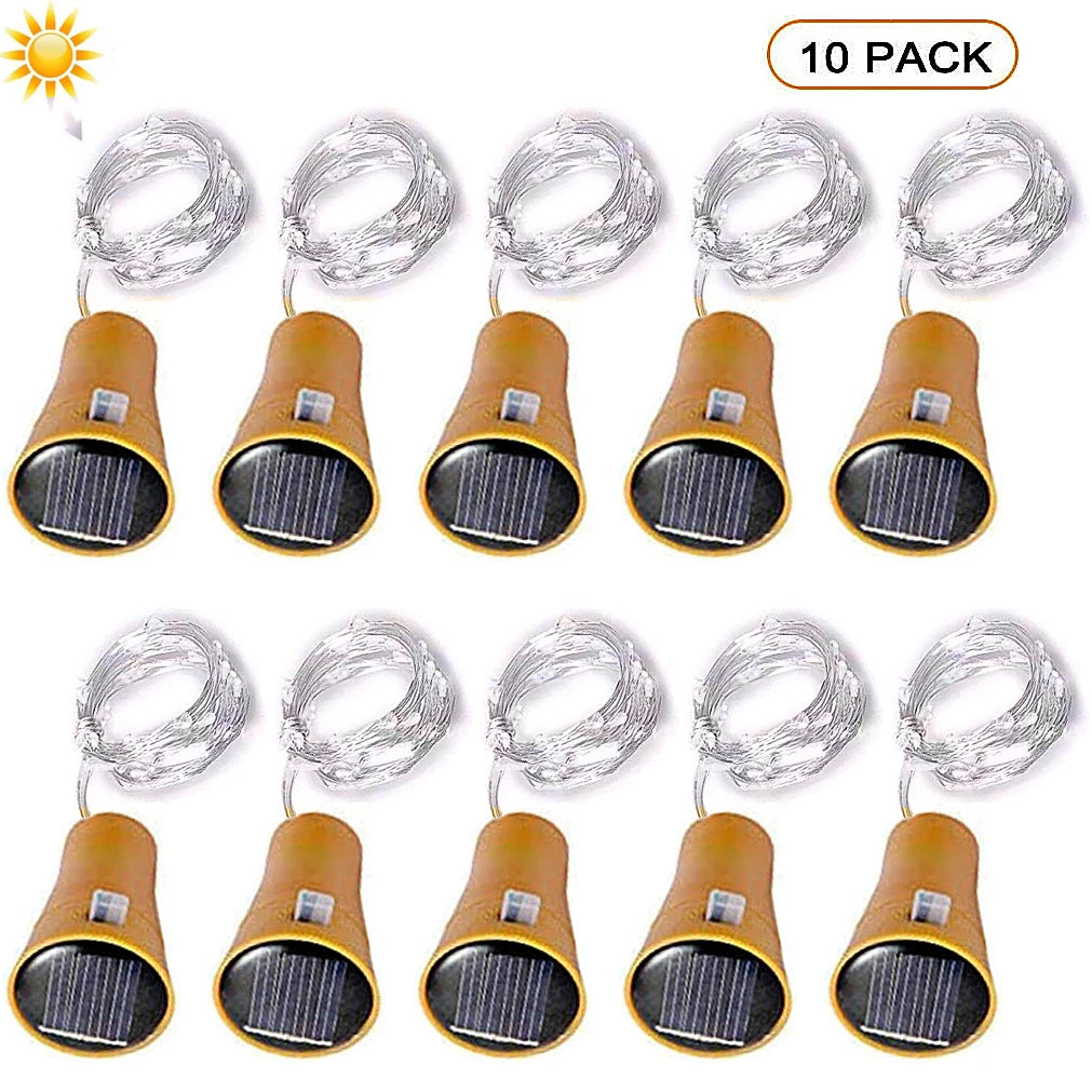 Solar Wine Bottle Cork Fairy Lights