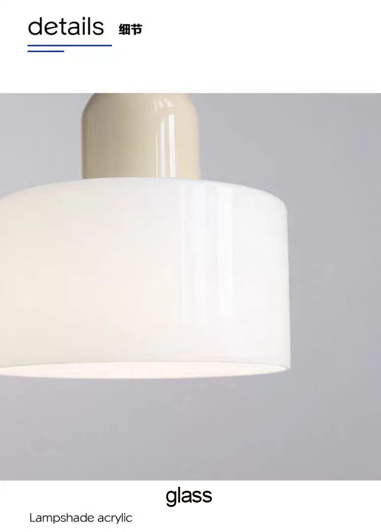 Two Tone Glass Pendant Light