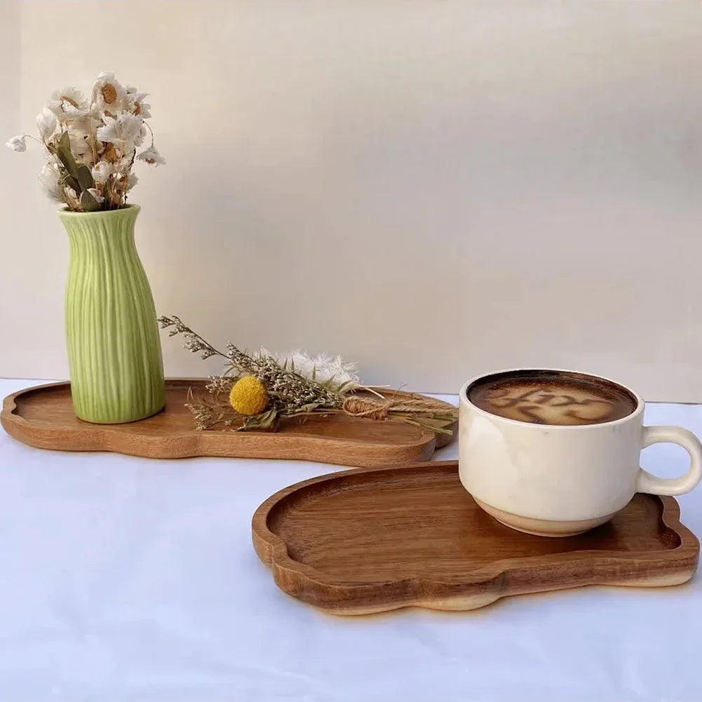 Japanese Acacia Wood Serving Tray