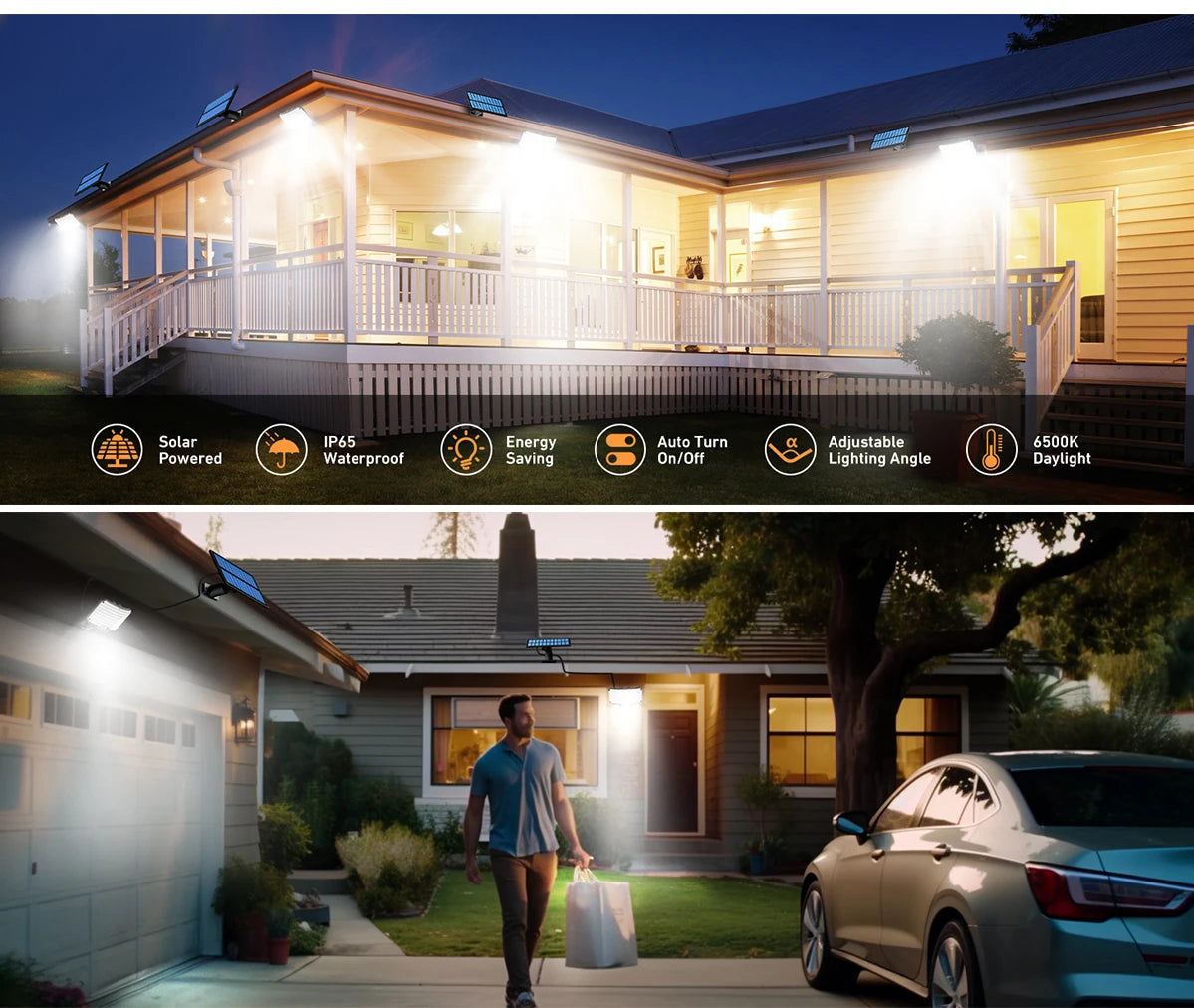 Solar Motion Sensor Flood Light