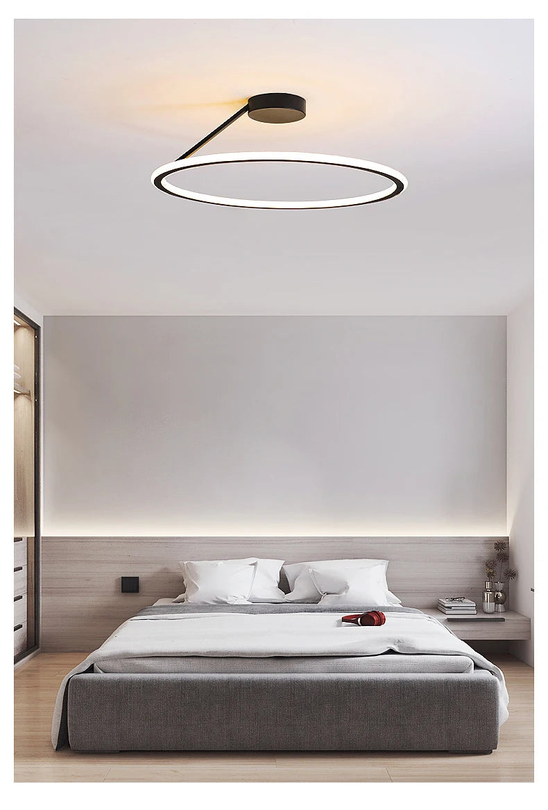 Simple Round Ring Ceiling Chandelier