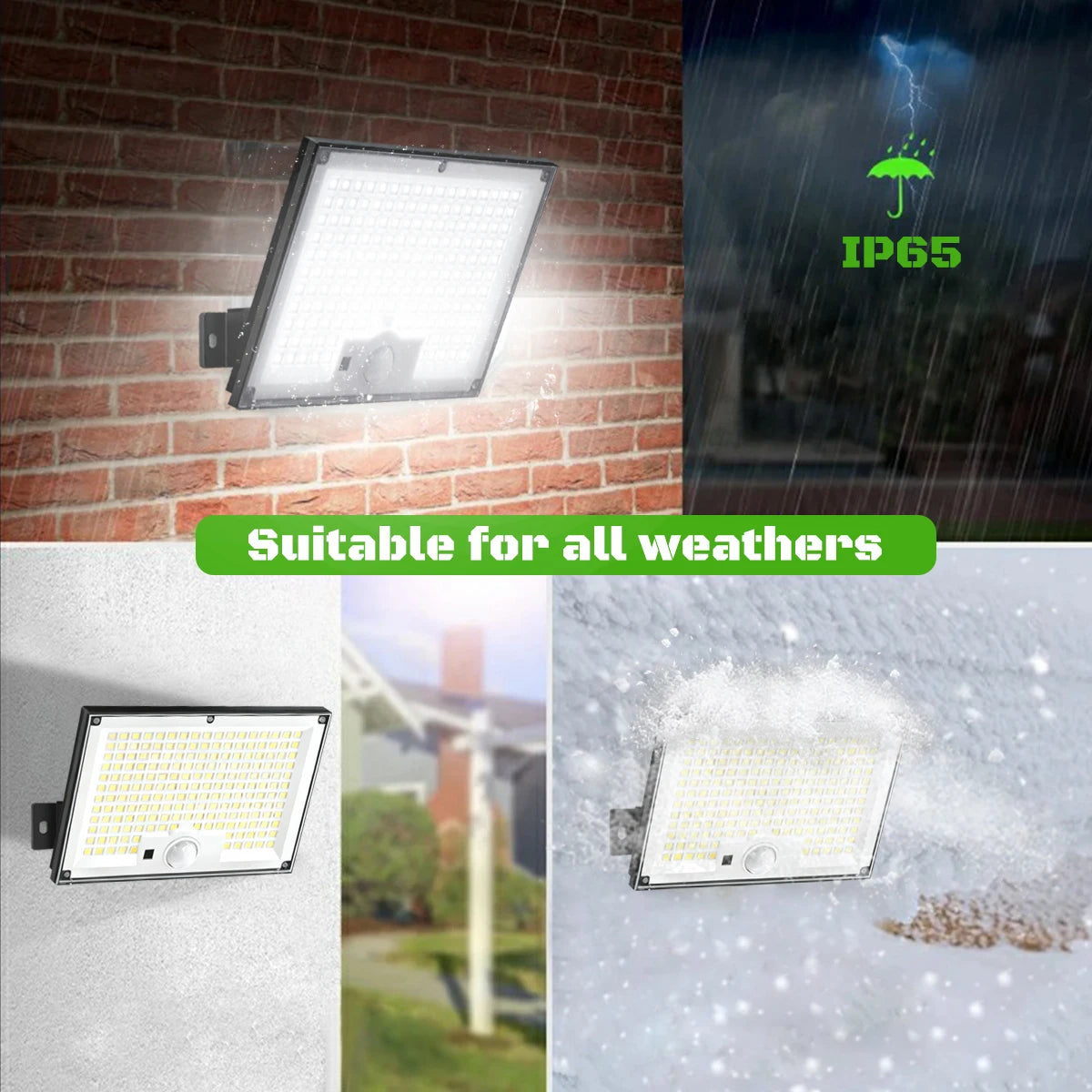 Solar Lights Outdoor with Motion Sensor Solar Flood Lights Waterproof
