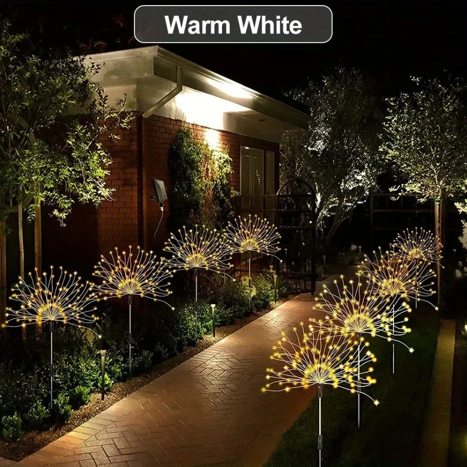 Solar Dandelion Firework Garden Light