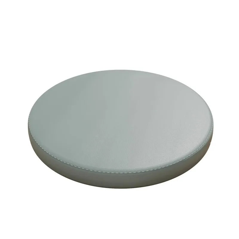 Round Leather Memory Foam Seat Pad