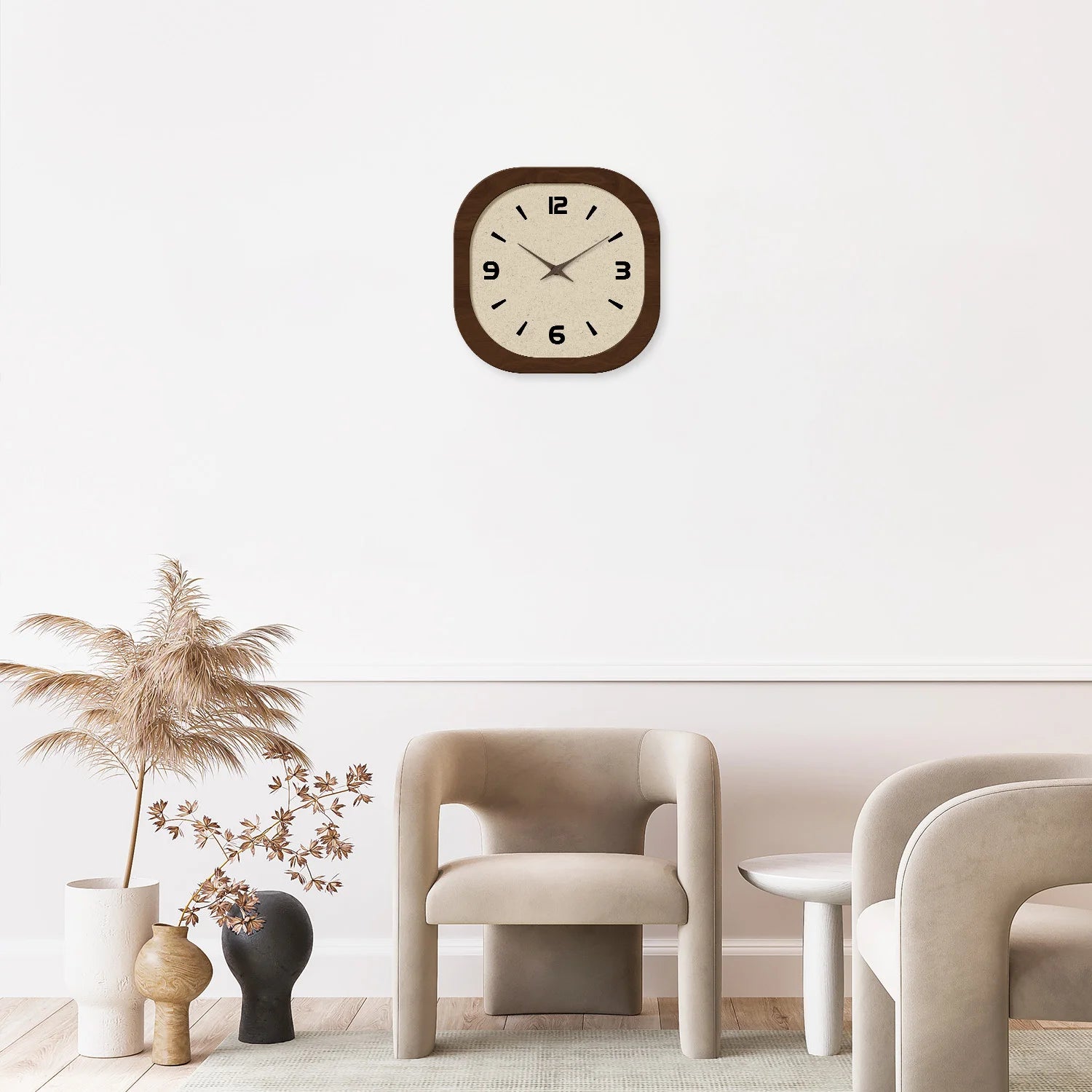 French Cream Crystal Porcelain Wall Clock