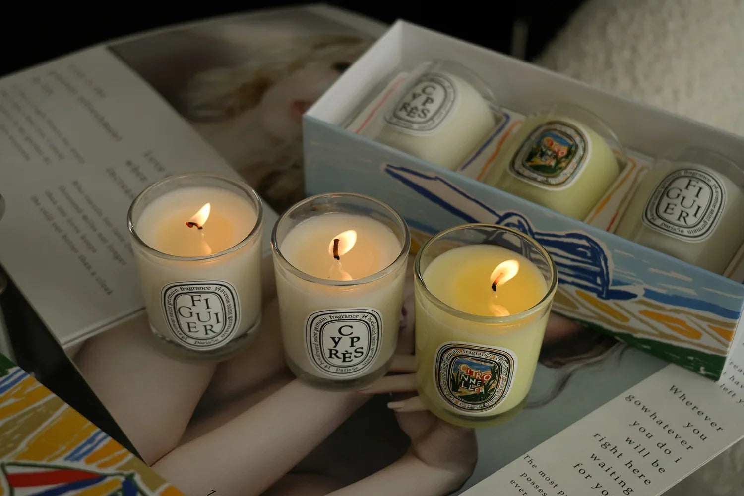 Aromatherapy Candle Natural Plant Scented Candles French Fragrance