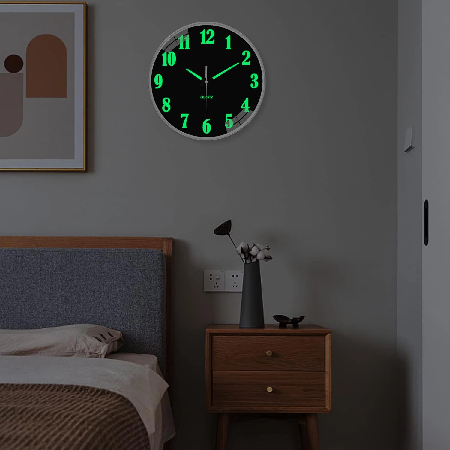 Luminous Round Wall Clock